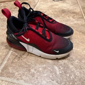 Nike Kids Red and Black Air Max 270 Sneakers